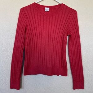 Abercrombie Kids Red Ribbed Sweater